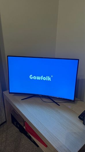 Gawfolk Curved Monitor 27 Inch 100Hz, PC Gaming Monitor with Speakers, AMD FreeSync Full HD 1080p