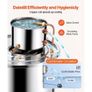 13.2 Gal / 50 L Stainless Steel Water Alcohol Distiller with Copper Coil, Home Brewing Refining Fermentation Kit with Thermometer & Pump Image 4