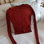 Bershka Knitwear Crop Top - Size 6 Image 2