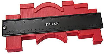 Contour Gauge 25cm/10 Inch Irregular Profile Duplicator for Woodwork Shape Tracing Template Measure Tool Profile Jig Guide Pipe Tile Frame Gauge Metal Welding Fabrication Silhouette Extraction Measure
