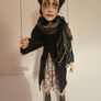 Sad-Eyed Lady Handmade Wooden Marionette Image 2