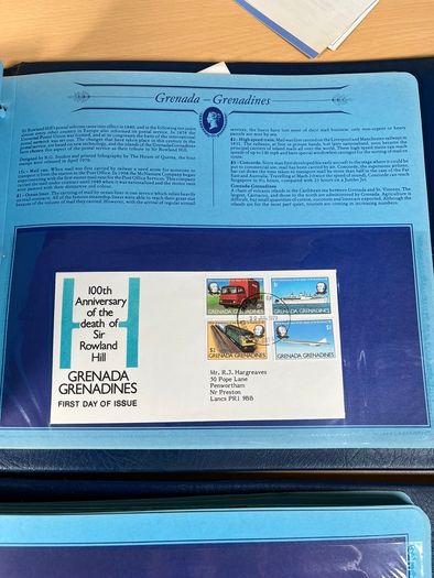 Great Historical Stamps First Day Covers 2 Binders - Job Lot - 102 pages