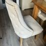 Dining table (extendable) with four velvet dining chairs Image 6