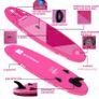 10ft611ft Paddle Boards For Adults/Paddle Board With Kayak Seat Premium Durable Complete Inflatable Paddle Boards Accessories Hand Pump Adjustable Paddle Waterproof Carry Bag Leash AVAILABLE IN PINK OR ORANGE (FREE POSTAGE) Image 3