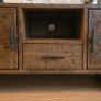 Rustic Wood TV Unit / Cabinet (L130.5cm x H61 x D50.5cm) Image 2