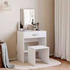 Dressing Table Isla 1 Drawer Mirror & Stool