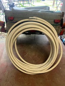 Heating insulated pipe