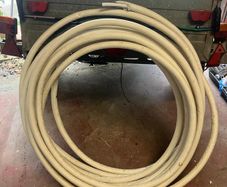 Heating insulated pipe