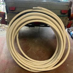 Heating insulated pipe