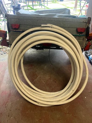 Heating insulated pipe