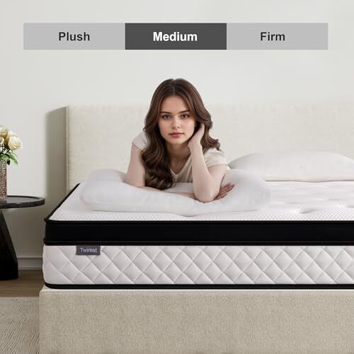 Double Mattress, 22CM Gel Memory Foam Pocket Sprung Mattresses with Breathable Soft Fabric for Cool Sleep, Mattresses Double for Pressure Relief, Medium Firm Mattress in a Box 135x190x22cm