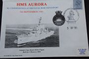 Great Britain Stamps : HMS Aurora - Re-Commissioned , 1985  Commemorative Cover