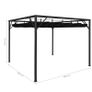 Garden Gazebo with Retractable Roof Canopy 3x3 m Anthracite Image 8