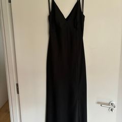 Black satin dress