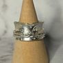 Handmade sterling silver anxiety spinner ring. Size k Image 6