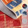 Washable Living Room Rugs 160x230cm Abstract Vintage Patchwork Rug Non-Slip & Low Pile Indoor Carpet Image 5