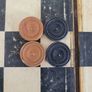 Vintage 1950s H.P. Gibson Chess and Draughts Set  Bakelite Counters Image 7