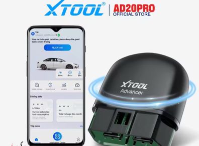 XTOOL Advancer AD20PRO OBD2 Bluetooth Scanner Full System Car Diagnostic Tool obd2 Scanner Oil Reset & Battery Tests Code Reader