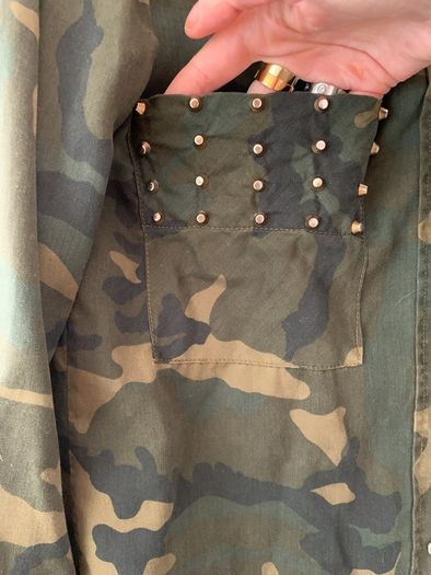 Studded camo shirt