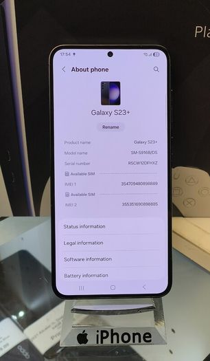 Samsung Galaxy S23 Plus Dual Sim 256GB 8G ram Phantom Black, Unlocked