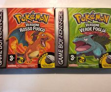 Italian Pokemon Leaf Green + Fire Red Nintendo GBA Gameboy advance leafgreen firered