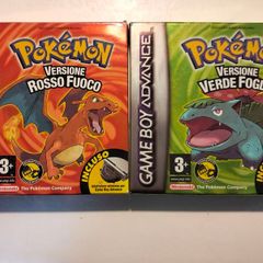 Italian Pokemon Leaf Green + Fire Red Nintendo GBA Gameboy advance leafgreen firered