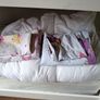Bunk bed with mattresses, duvets and bedding sets Image 2