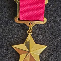 Russian  , ussr , red army, hero of the Soviet Union gold star.
