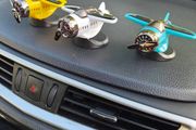 Solar Airplane Dashboard Decor