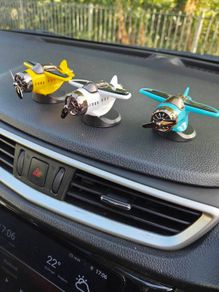 Solar Airplane Dashboard Decor