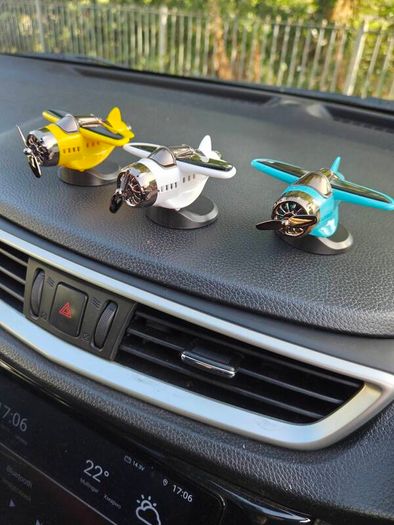 Solar Airplane Dashboard Decor