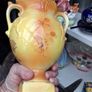 2 Beautiful Antique Two-Handled Pedestal Farm Vases, Postage Available or Collection Image 4