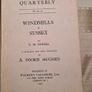 Walker's Quarterly. Rare 1930.windmills In Sussex By G. M. Fowell. Illustrated & Data Coloured By A. Ford Hughes. First Edition Paperback In Good Condition Complete With Walker's. Monthly Pull Out. See Photos. Image 3