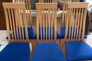 6 x Beautiful Sturdy Padded Kitchen Dining Chairs - Can Deliver