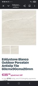 Outdoor porcelain tiles