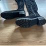 Black Suede Knee High Boots, size 5(38) Image 2