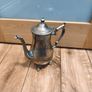 Coffee/Tea Pot Pitcher Silver Plated VM Rogers Vintage Footed Hinged Lid Image 6