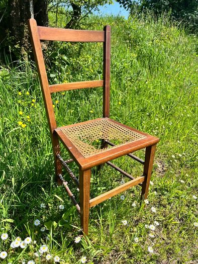 Edwardian Cane Seat Chair