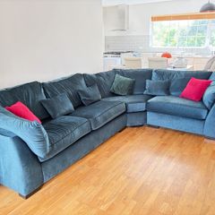 dark green couch