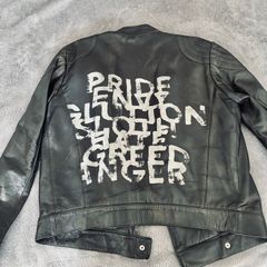 Archive John Richmond Seven Deadly Sins Leather Biker Jacket IT48 M