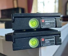 2 X Manfrotto 394 RC4 Low profile quick release plate's