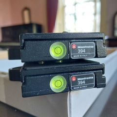 2 X Manfrotto 394 RC4 Low profile quick release plate's