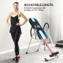 HOMCOM Foldable Gravity Inversion Table AB Exercise Bench Back Therapy Home Fitness Bench, Multi Image 4
