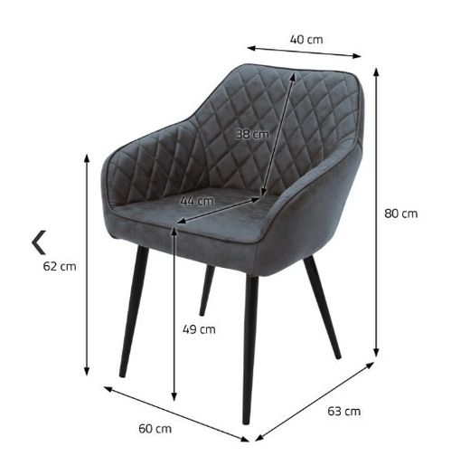 Luxury Faux Leather Dining Chairs Set of 4 Upholstered Dining Room Chairs