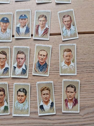 Cricketers 1934 serie of 50 full Set John Players  Cigarette Cards