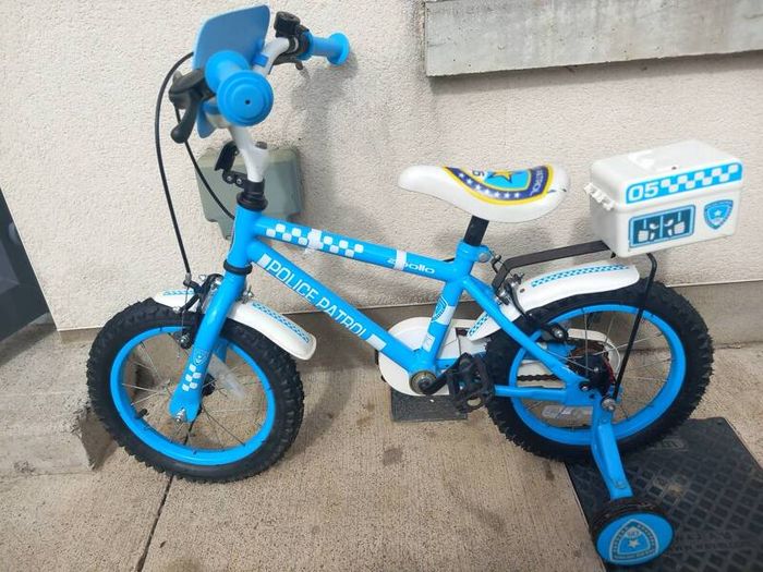 Kids police patrol bike size 14 inch wheels