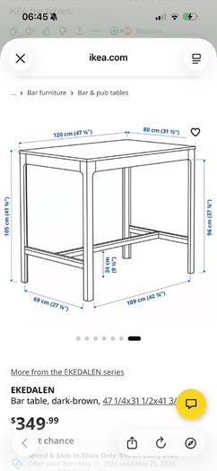 Ikea bar table