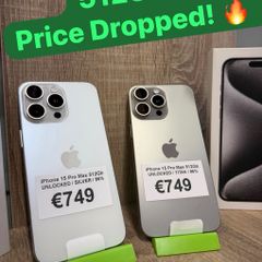 15Pro Max 512Gb! Unlocked in Box! Shop D15