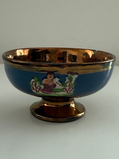 Antique Victorian Staffordshire Copper Lustreware Collection. 5 Pieces