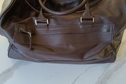 Zara faux leather weekend bag